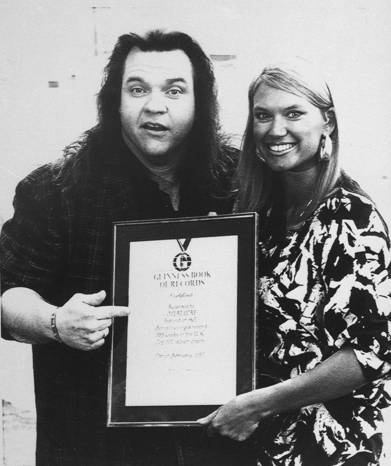 Guinness World Record Meat Loaf 1987